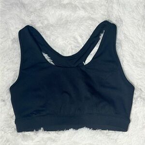 Tek Gear Black Keyhole Strappy Back Sports Bra - Size M